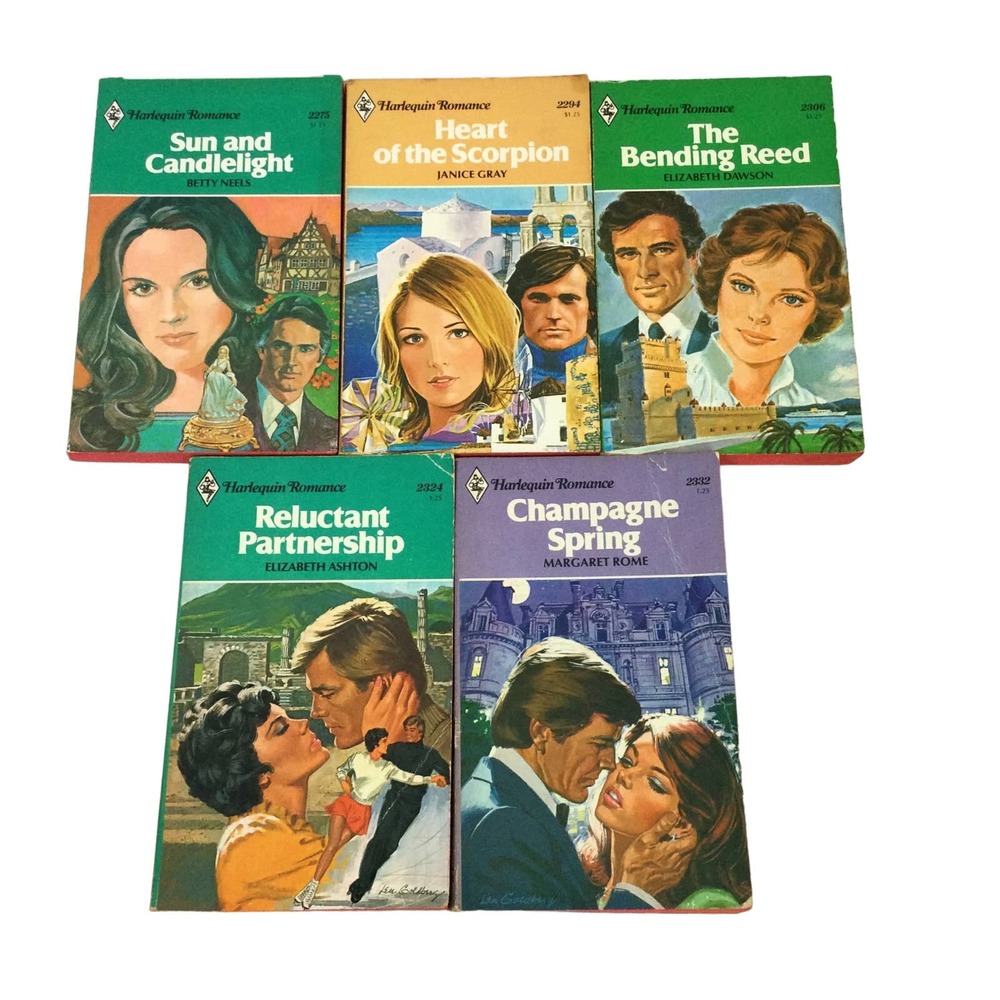 Harlequin Romance Classic Vintage 5 Book Bundle